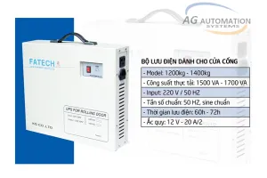 Bình lưu điện cửa cổng 1200kg 1400kg Fatech Bình lưu điện cửa cổng 1200kg 1400kg Fatech